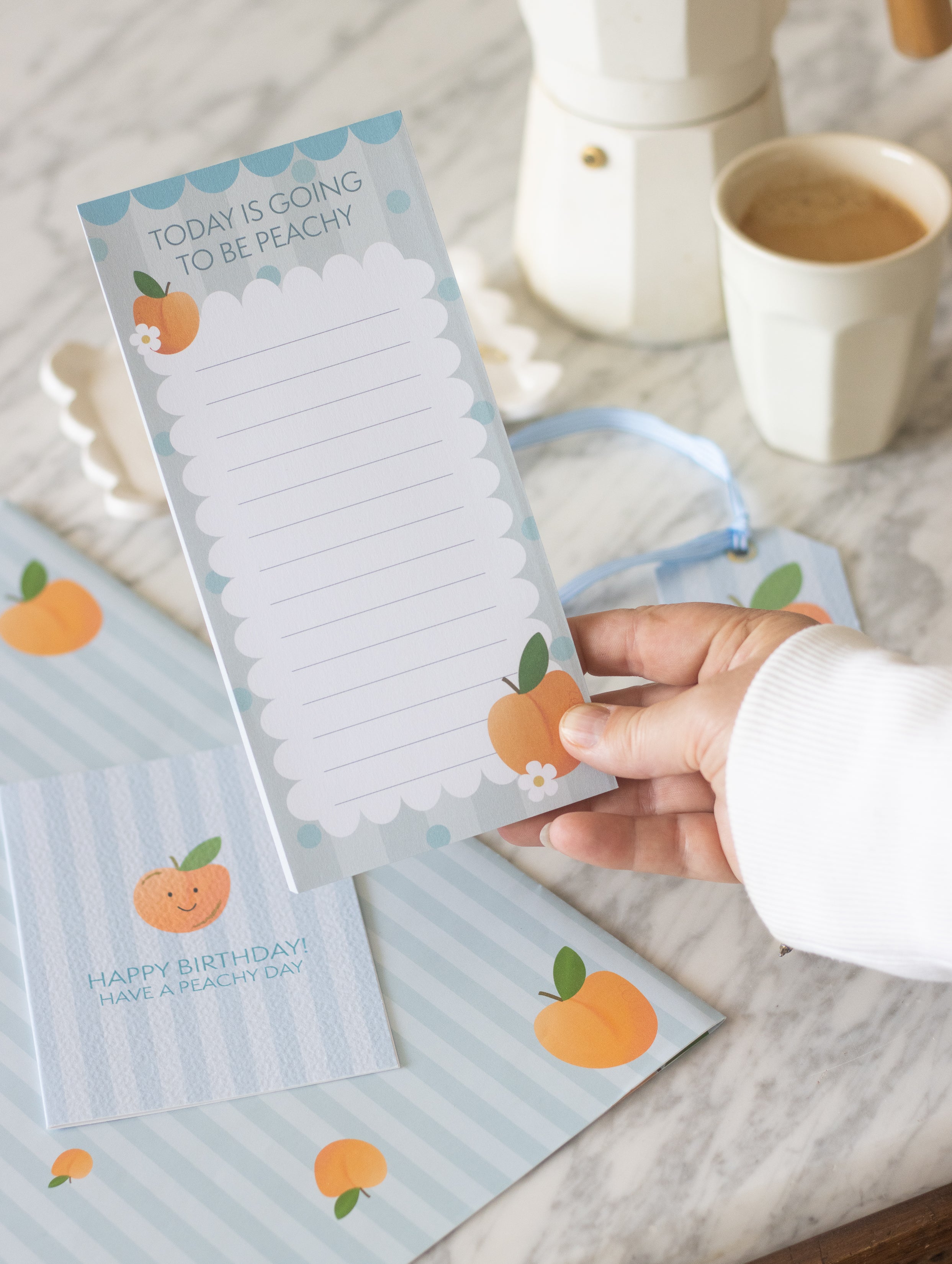 DL Slim To Do Notepad Peach