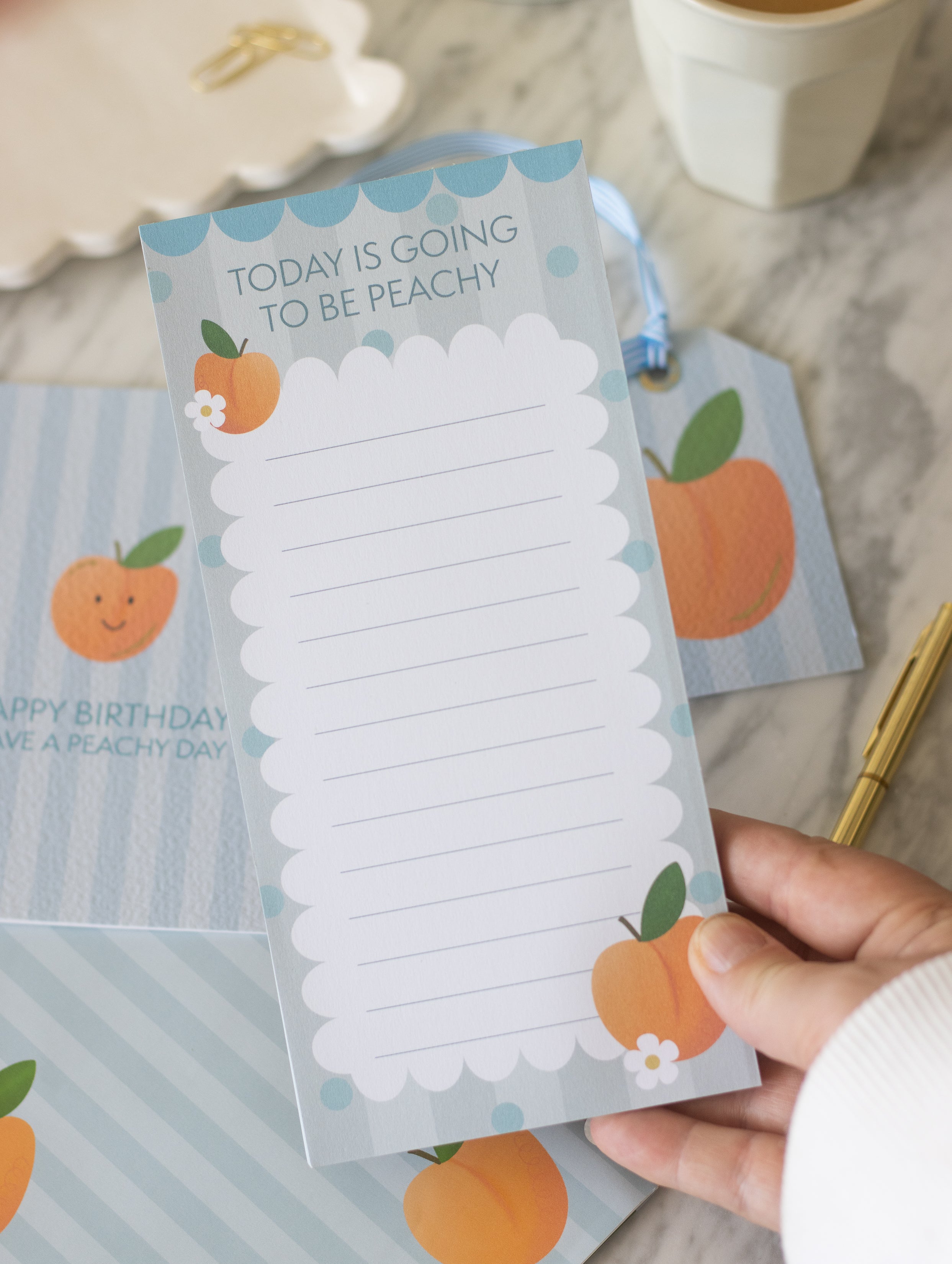 DL Slim To Do Notepad Peach