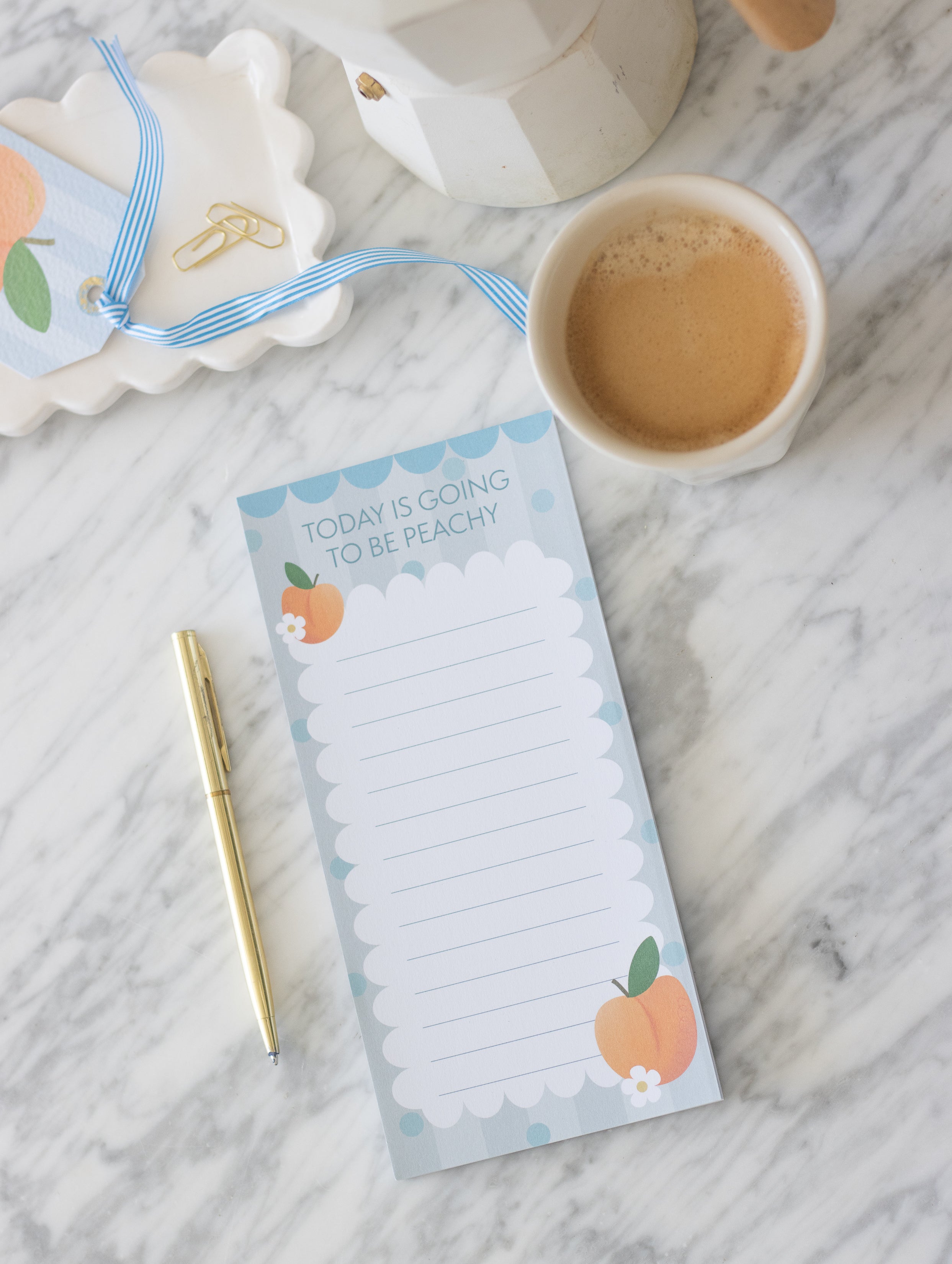 DL Slim To Do Notepad Peach