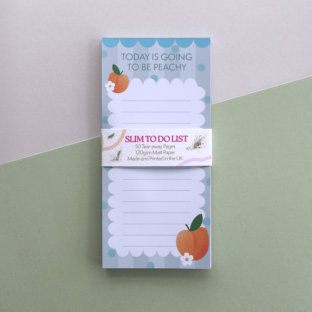 DL Slim To Do Notepad Peach