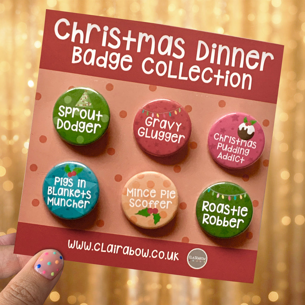 Christmas Dinner Badge Collection
