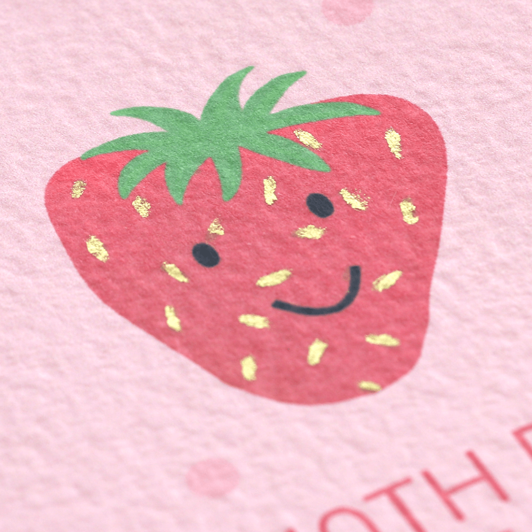 Happy 10th Birthday Strawberry Card