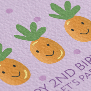 Happy 2nd Birthday Pineapple Card