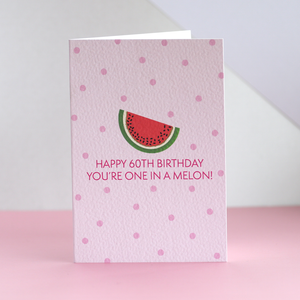Happy 60th Birthday Watermelon Card
