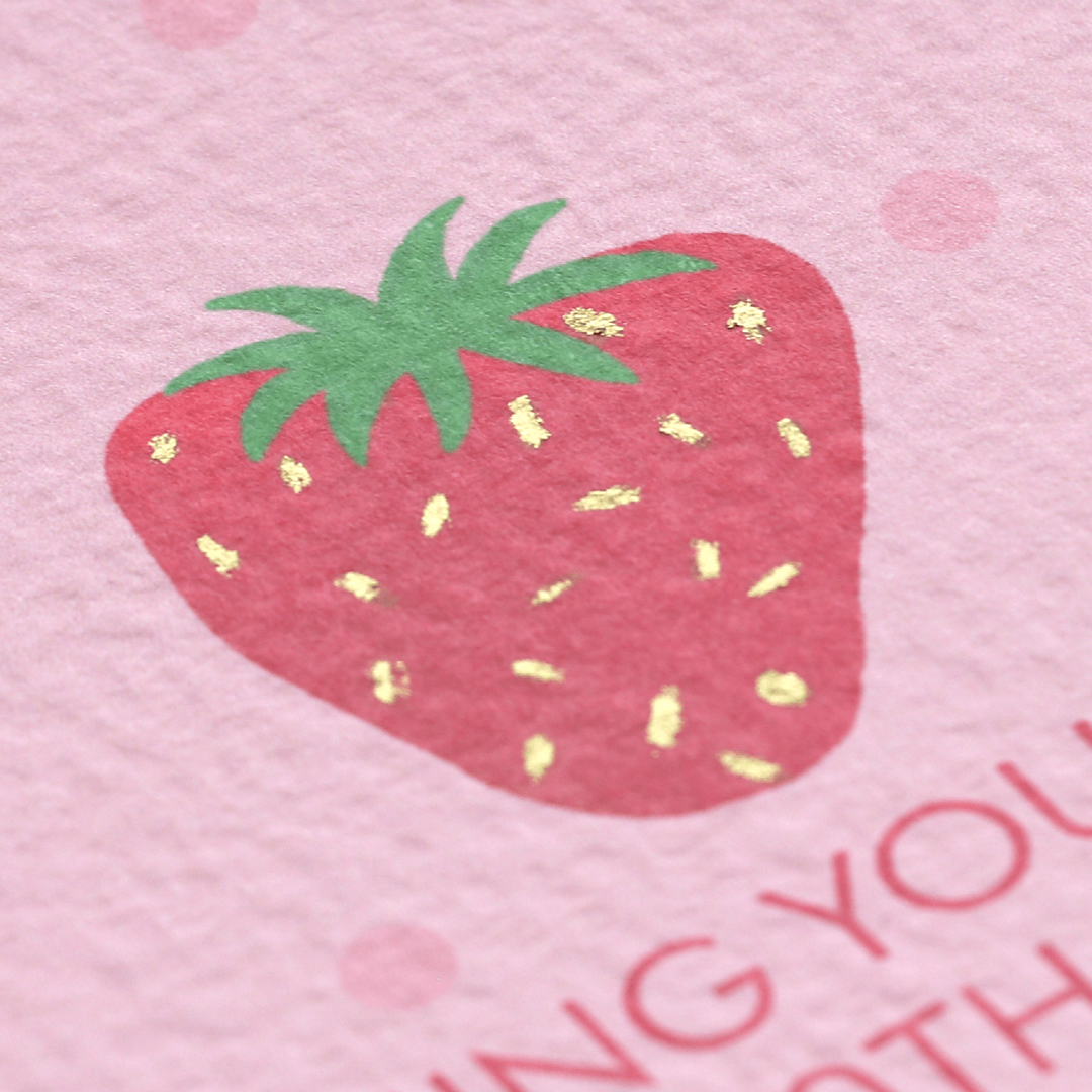 Happy 80th Birthday Strawberry Card