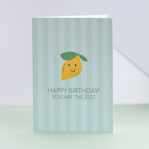 Happy Birthday Face Lemon Card