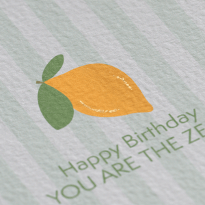 Happy Birthday Lemon Card