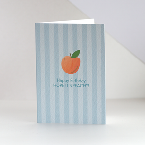 Happy Birthday Peach Card