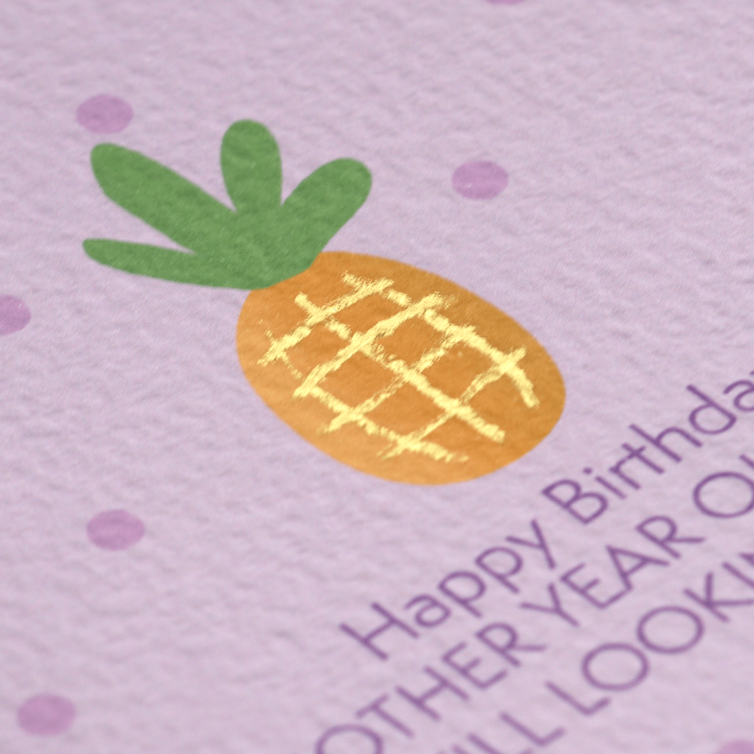 Happy Birthday Pineapple Card