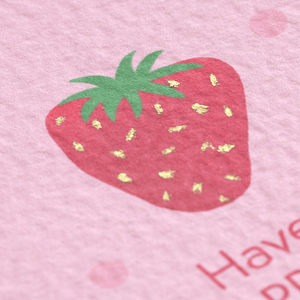 Happy Birthday Strawberry Card