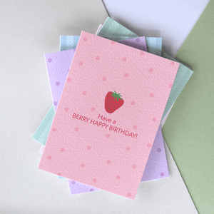Happy Birthday Strawberry Card