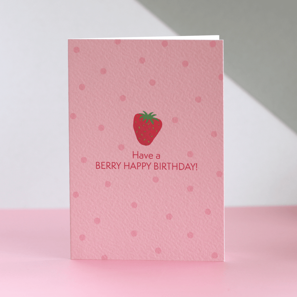 Happy Birthday Strawberry Card