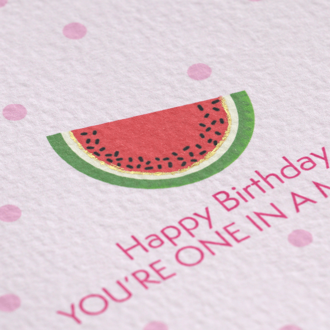 Happy Birthday Watermelon Card