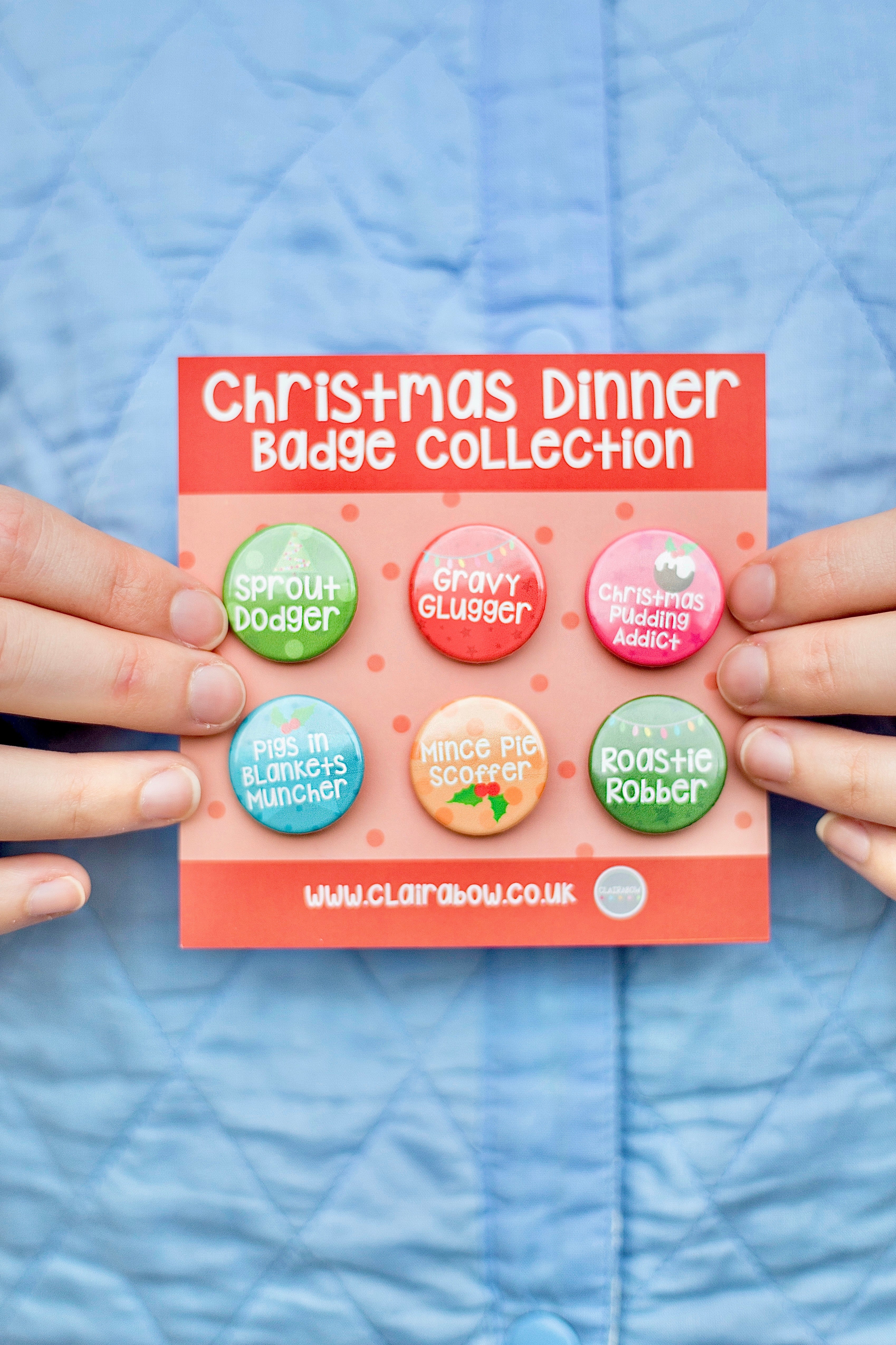 Christmas Dinner Badge Collection