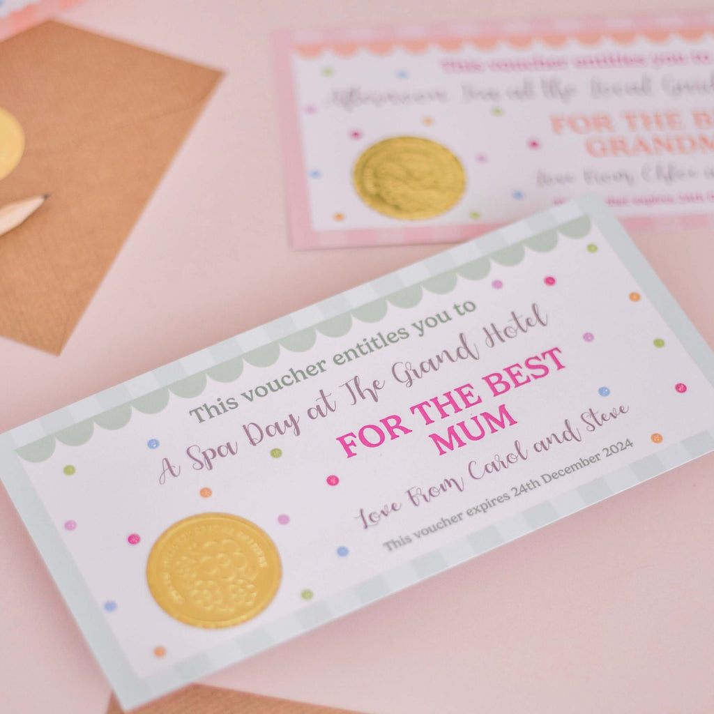 Personalised Mother's Day Gift Voucher