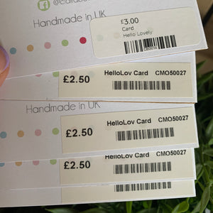 Hello Lovely Glitter Card with Spots