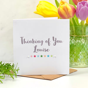 Personalised Thinking Of You Card