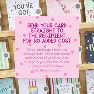 Glittery Birthday Card with Hundreds and Thousands | Woo Hoo! It's Your Birthday Card