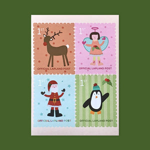 Christmas Stamp Sticker Book