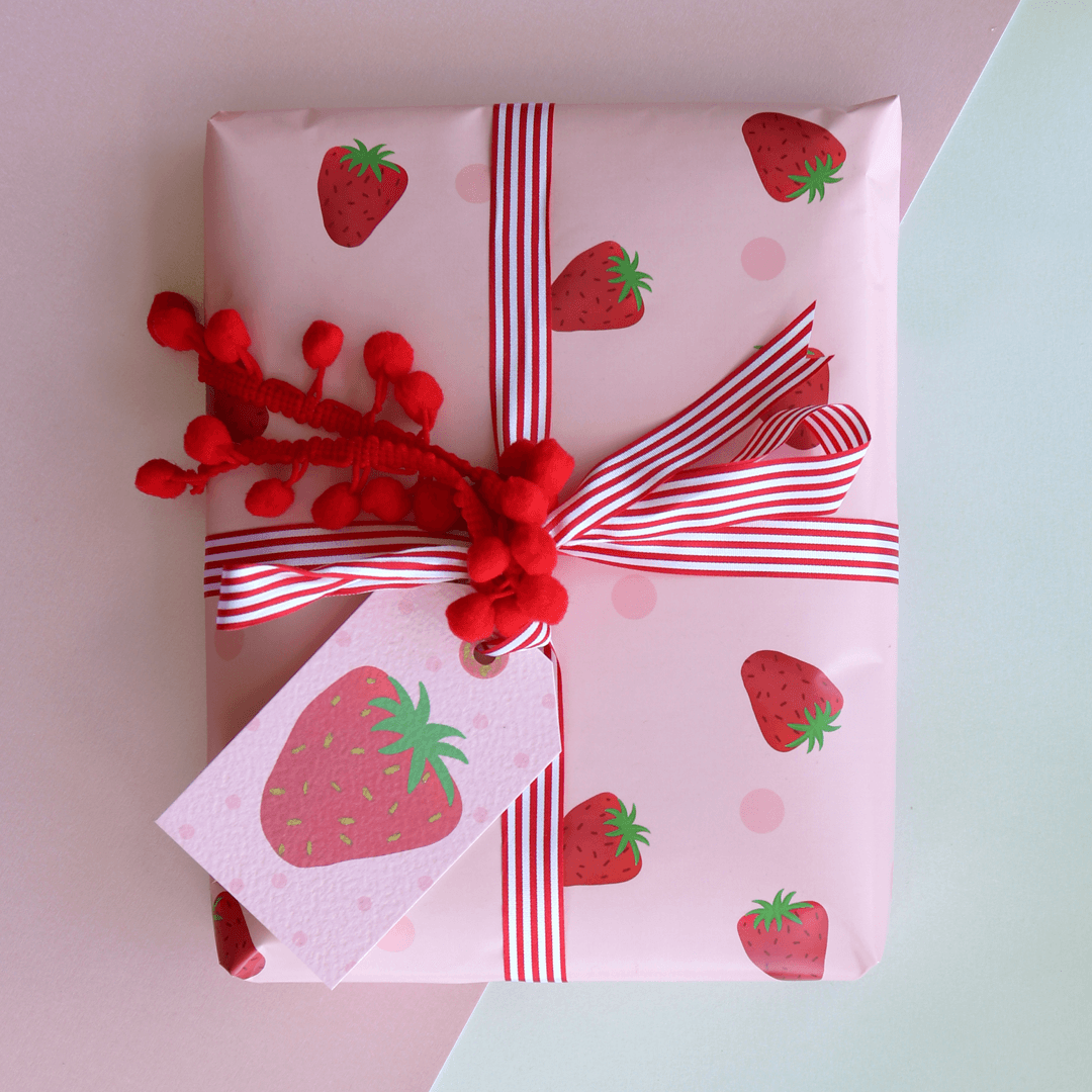 Strawberry Gift Wrapping Paper