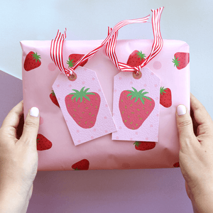 Strawberry Gift Wrapping Paper