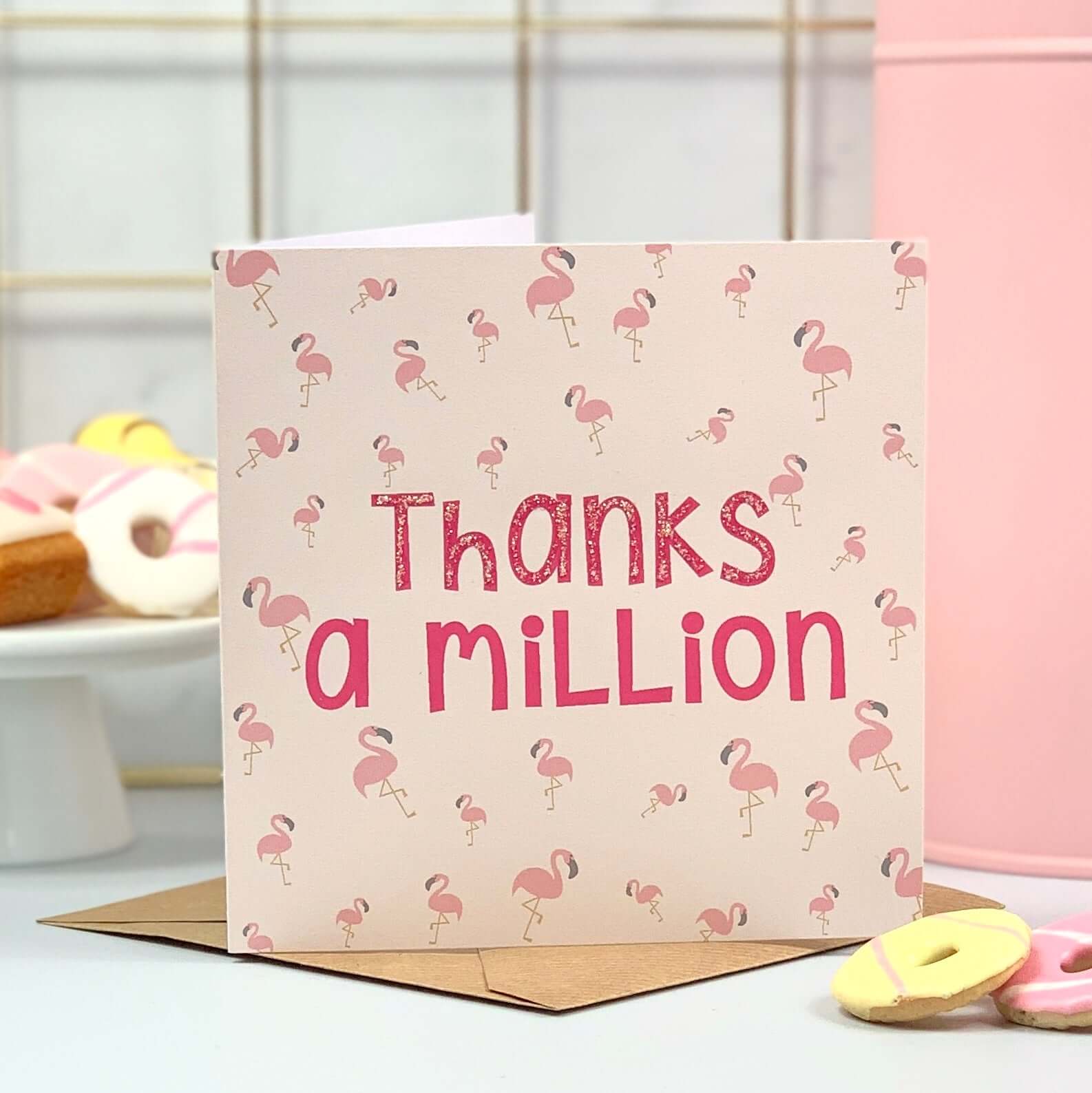 Thank You Flamingo Card