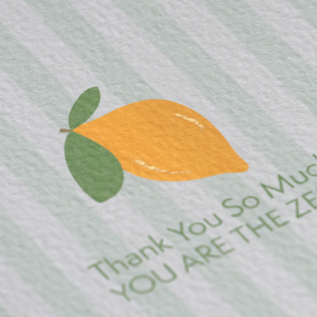 Thank You Lemon Card