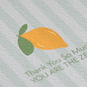 Thank You Lemon Card