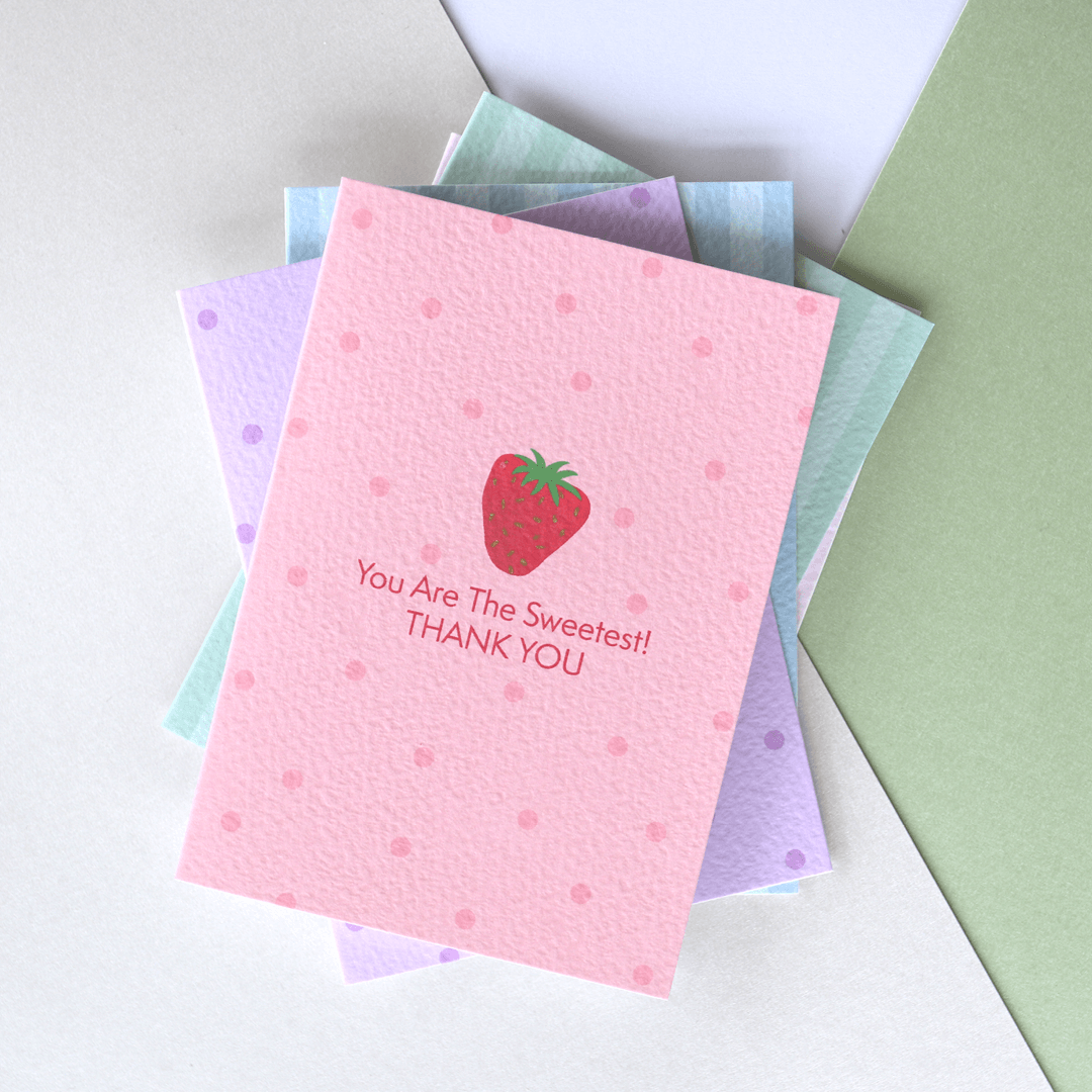 Thank You Strawberry Card
