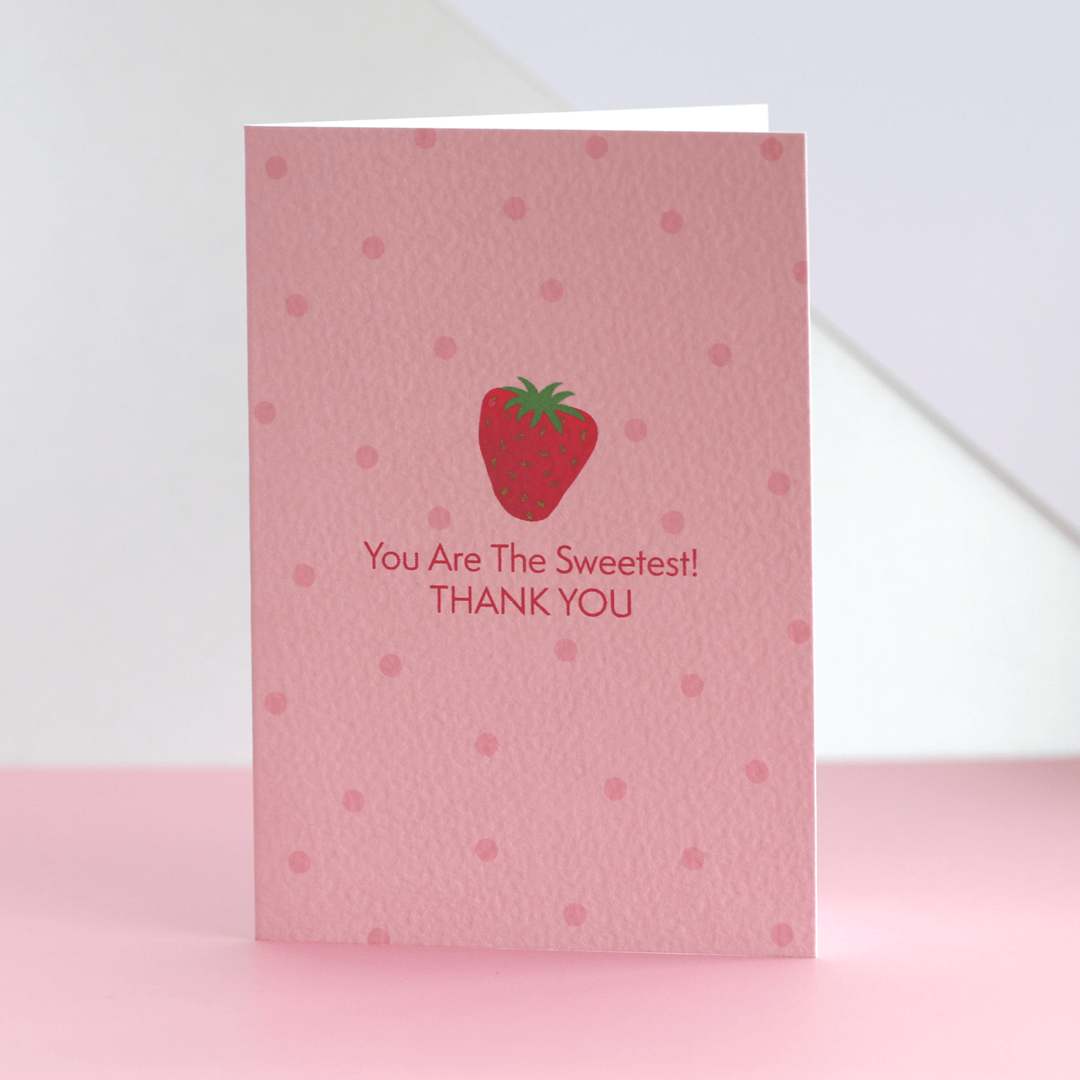 Thank You Strawberry Card