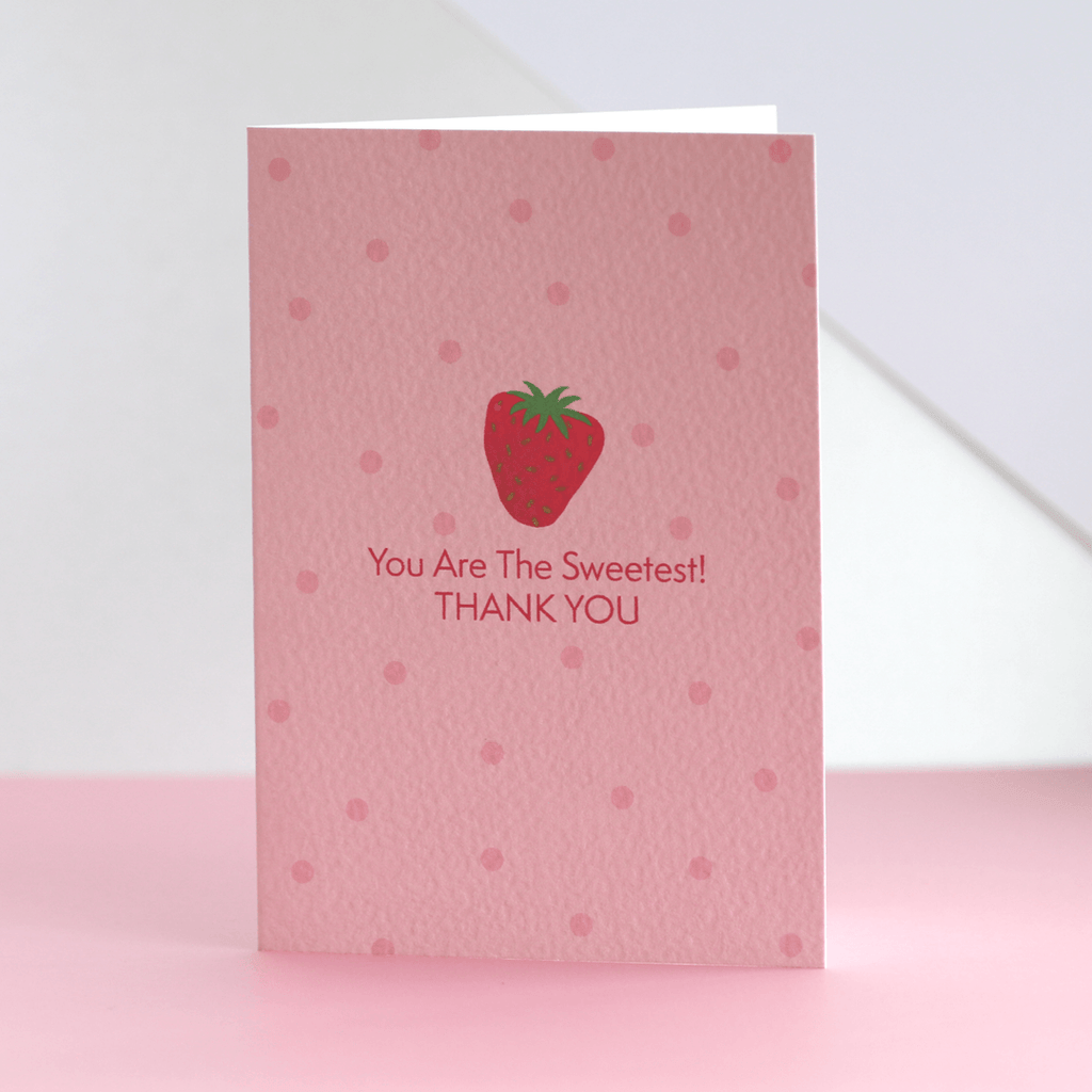 Thank You Strawberry Card