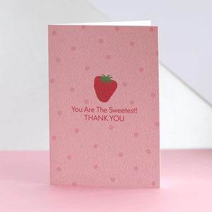 Thank You Strawberry Card