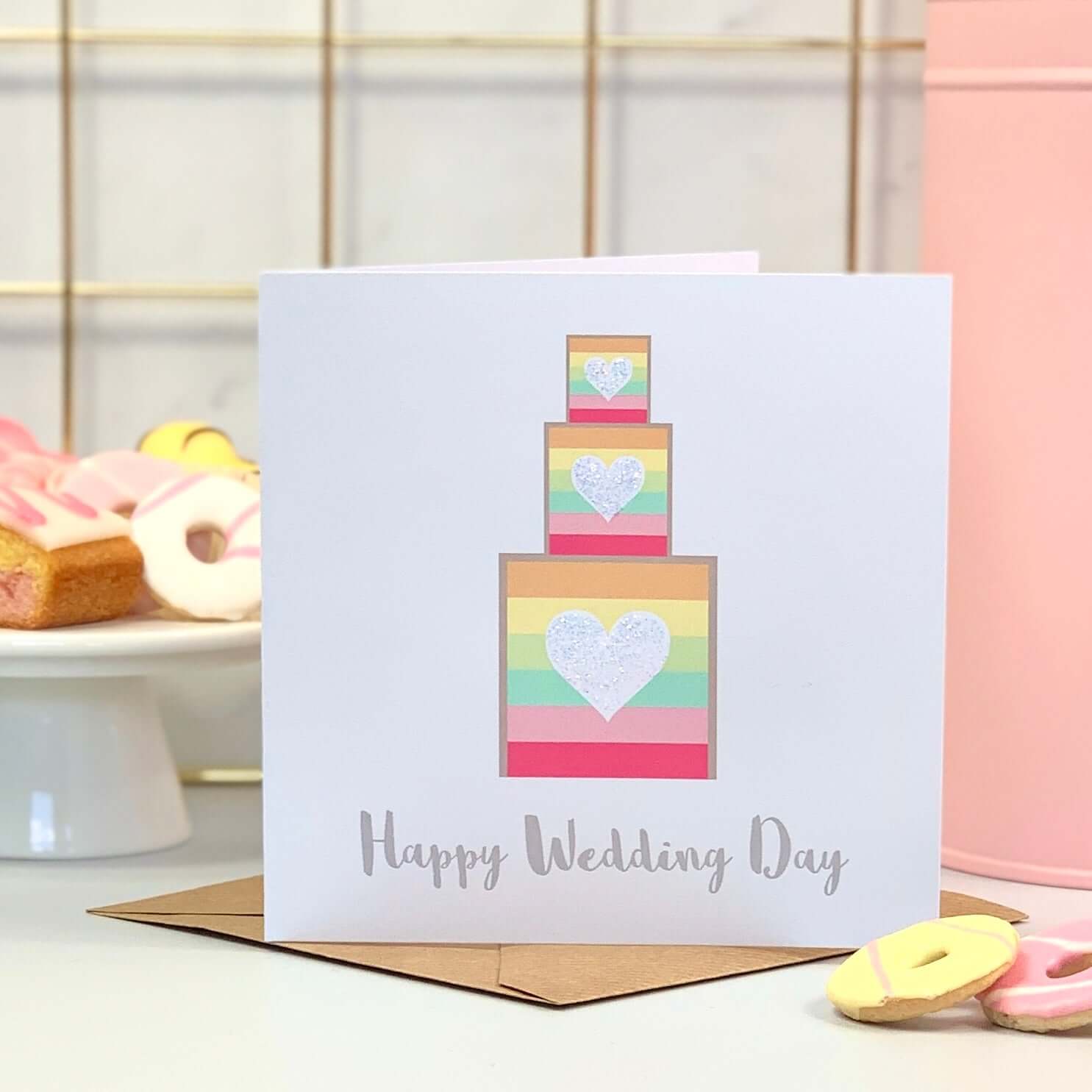 Wedding Card with Cake