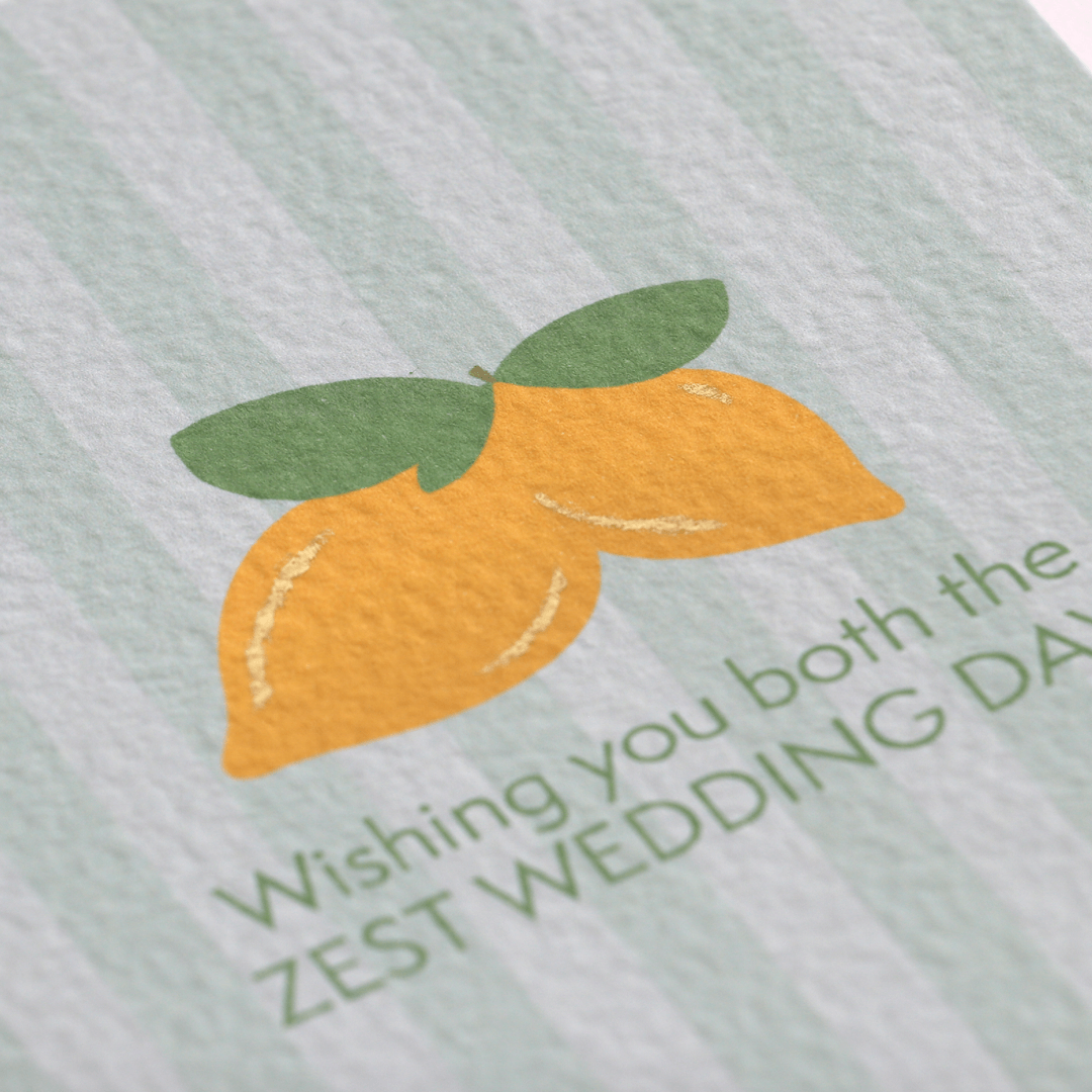 Wedding Day Lemon Card