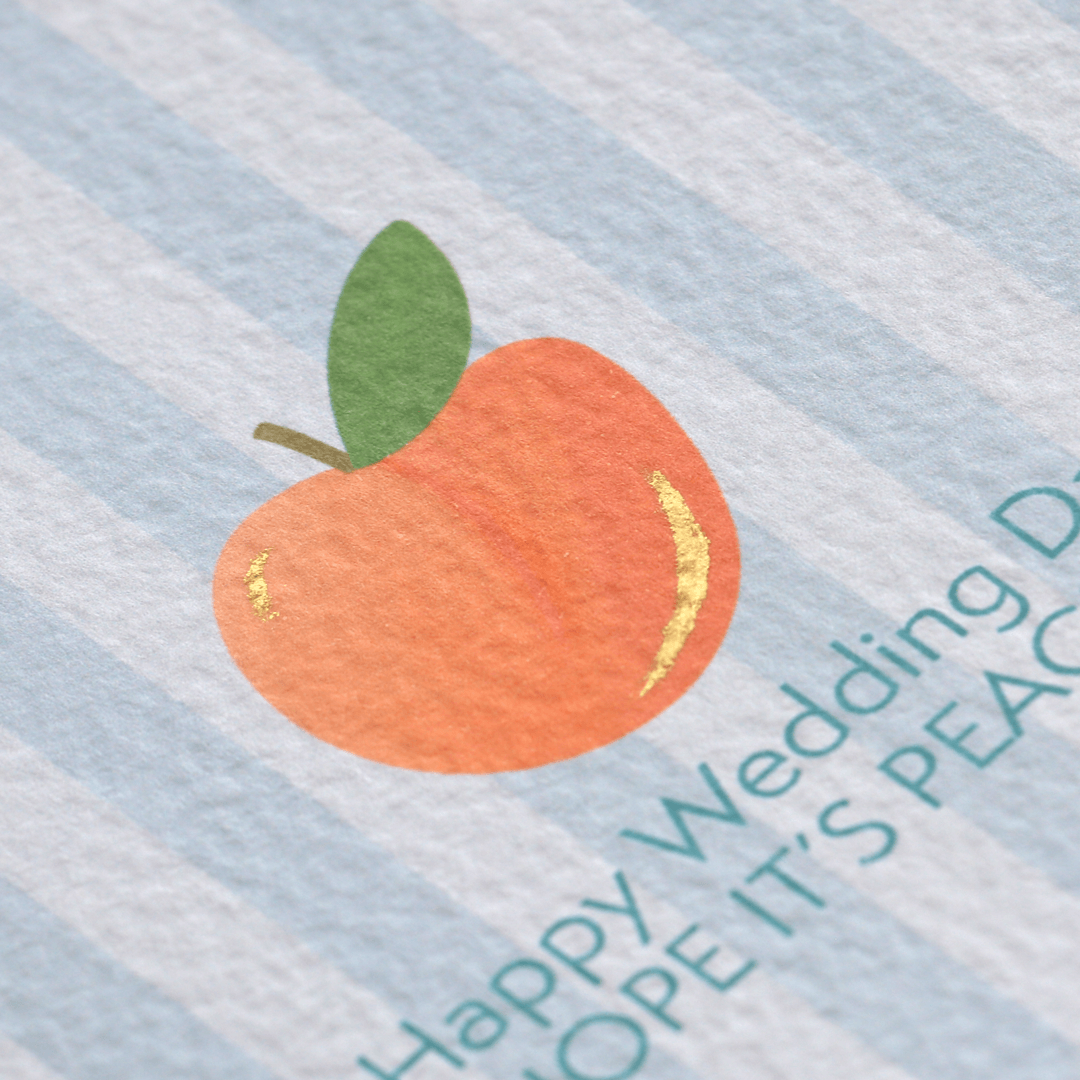 Wedding Day Peach Card
