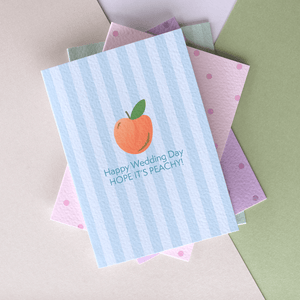 Wedding Day Peach Card