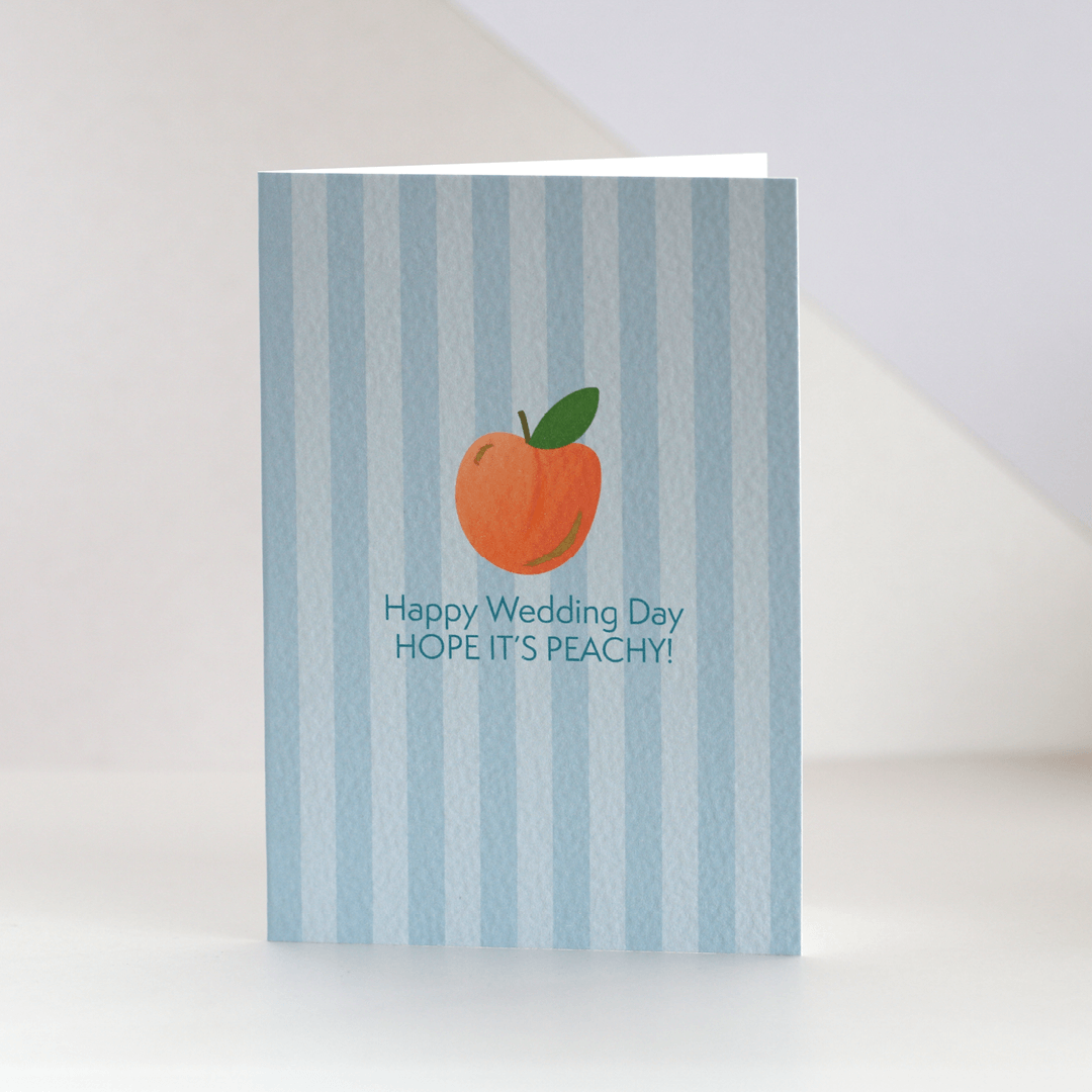Wedding Day Peach Card