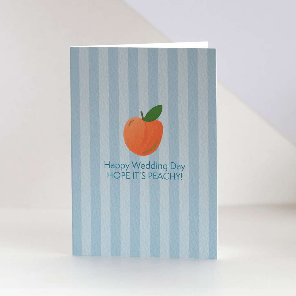 Wedding Day Peach Card