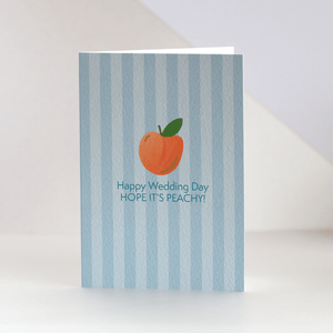 Wedding Day Peach Card