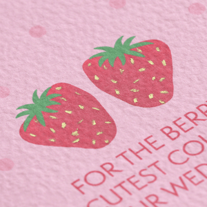 Wedding Day Strawberry Card