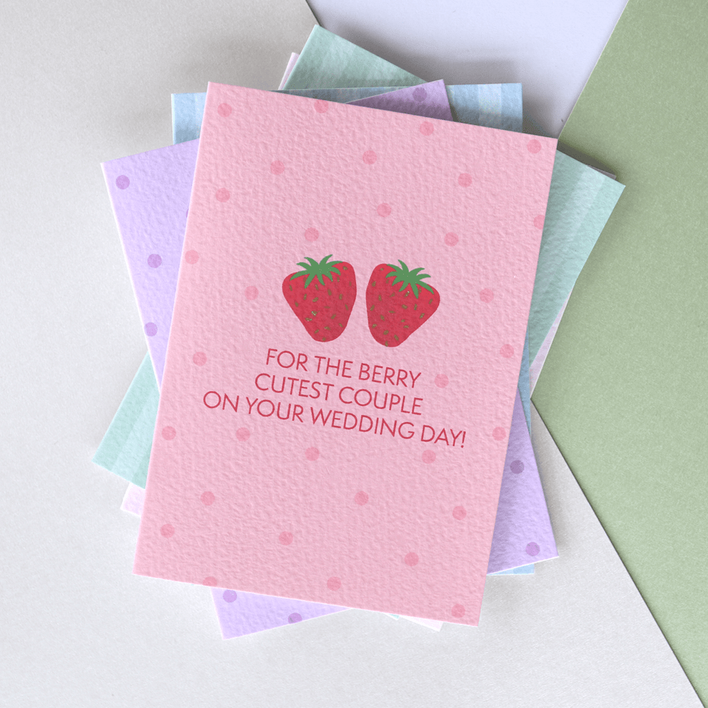 Wedding Day Strawberry Card