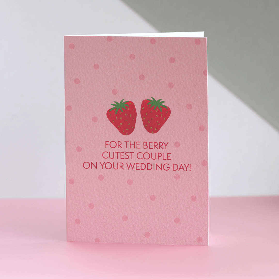 Wedding Day Strawberry Card