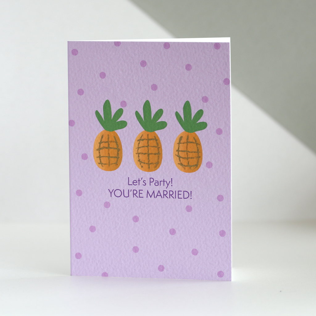 Wedding Day Pineapple Card