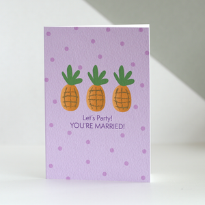 Wedding Day Pineapple Card