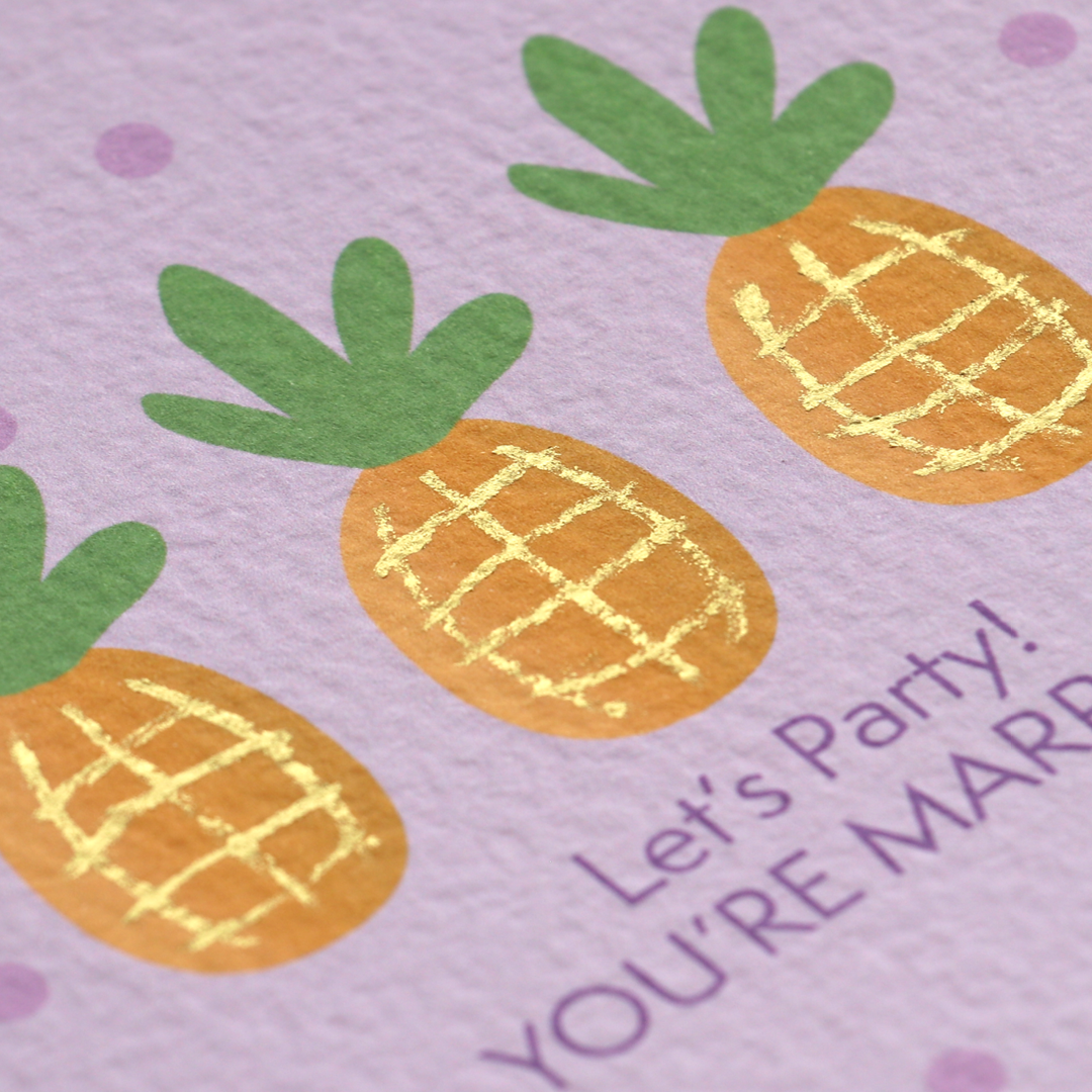 Wedding Day Pineapple Card