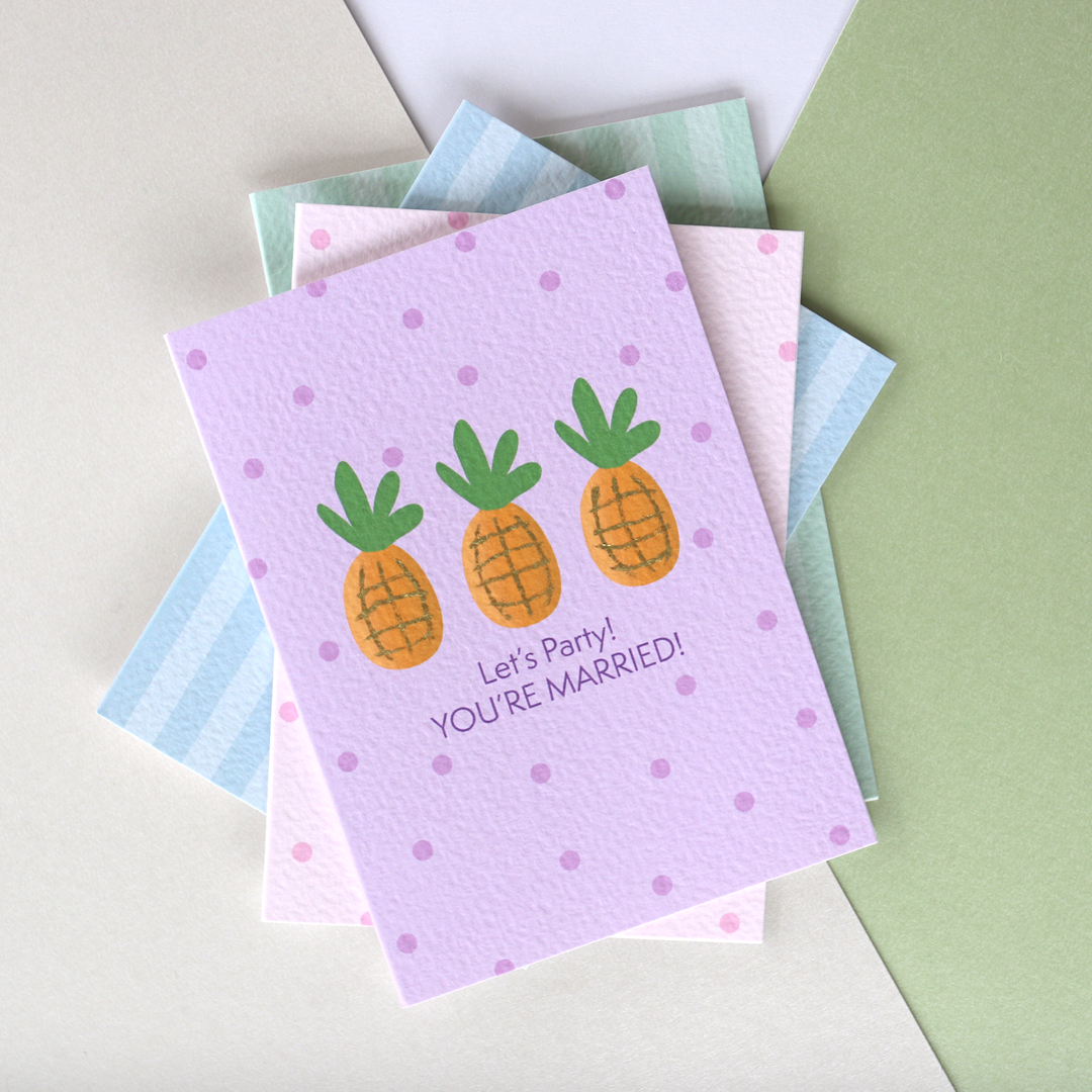 Wedding Day Pineapple Card