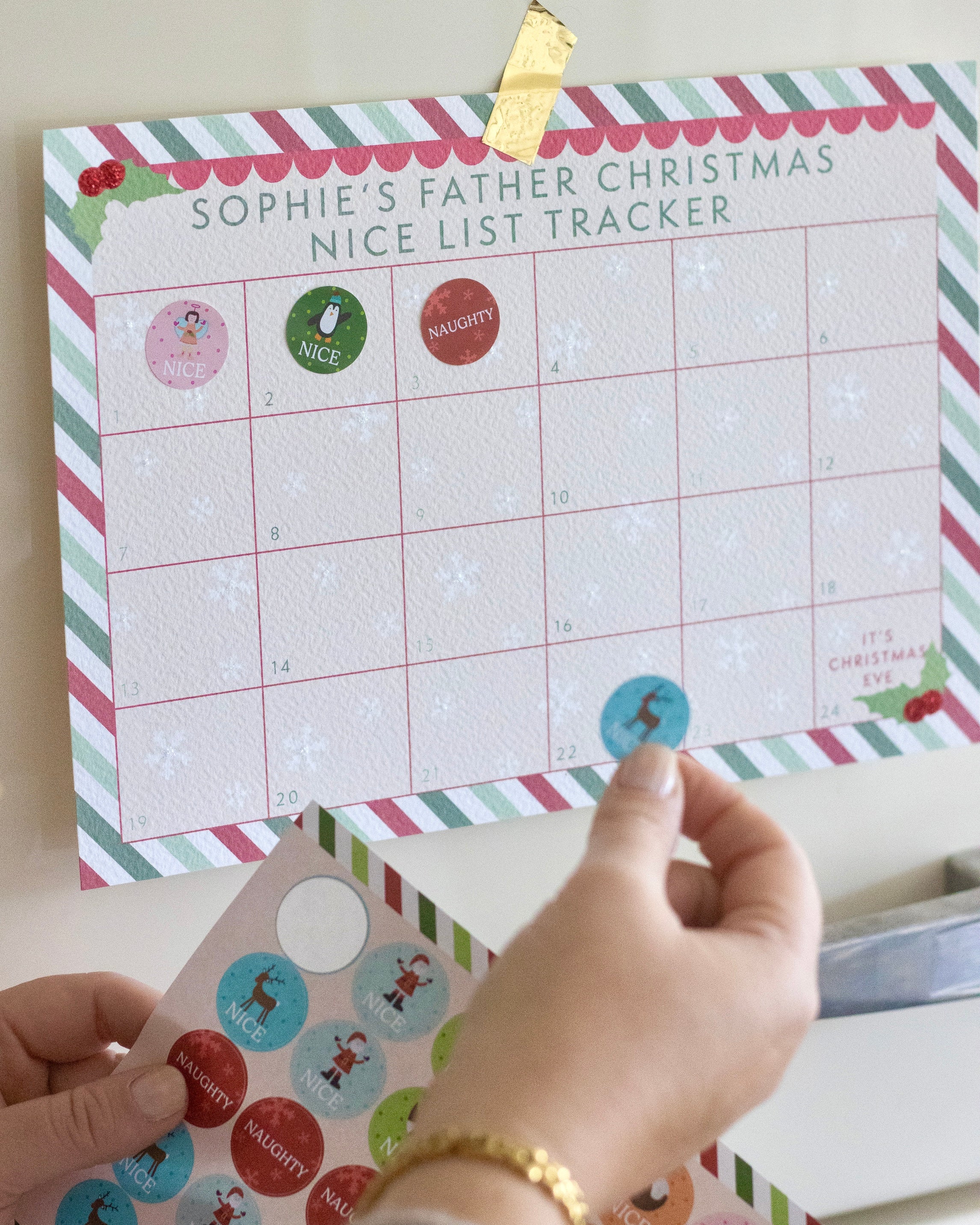 Personalised Nice List Christmas Tracker