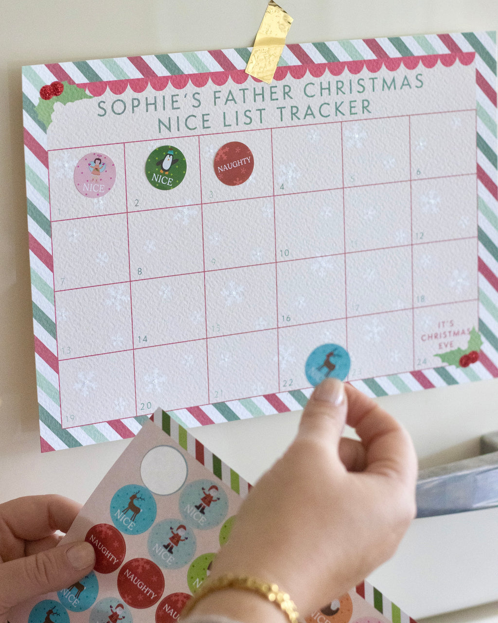 Personalised Nice List Christmas Tracker