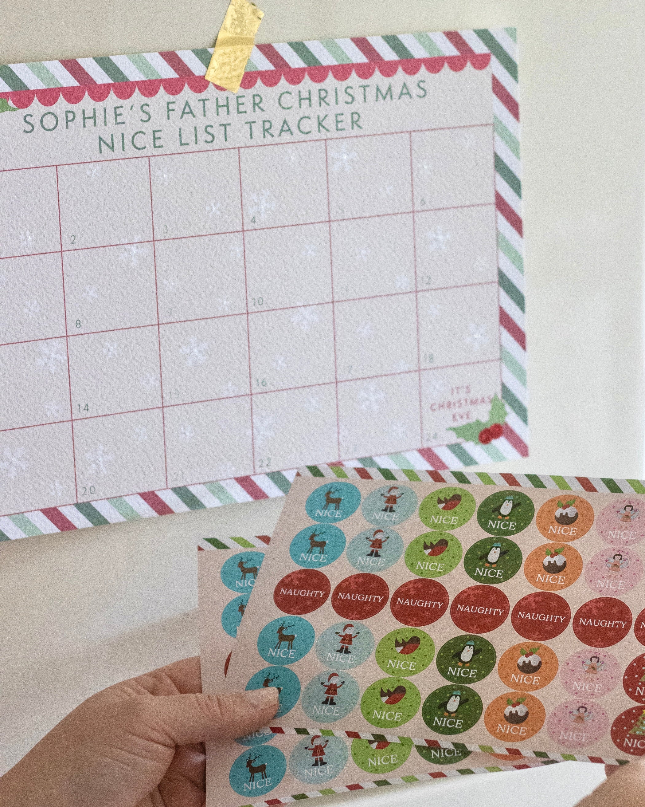 Personalised Nice List Christmas Tracker