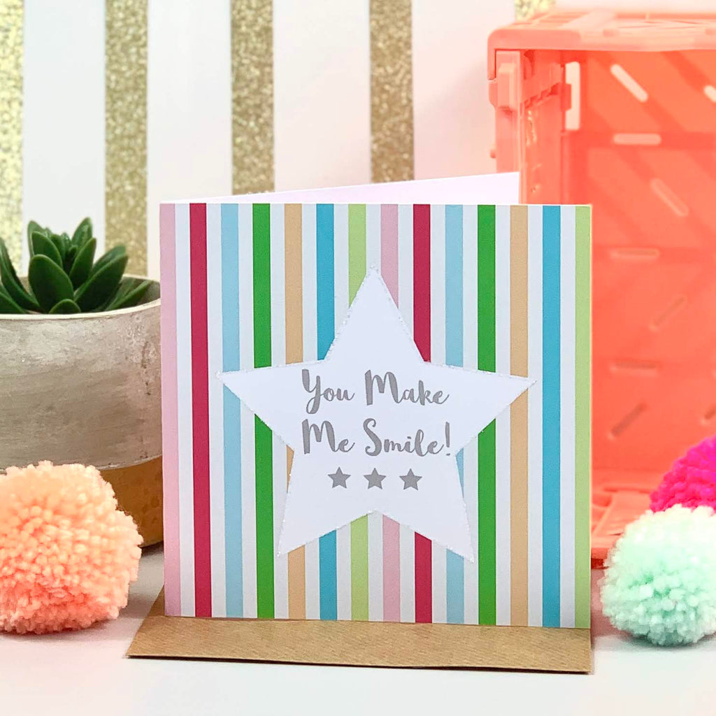 You Make Me Smile Star Card